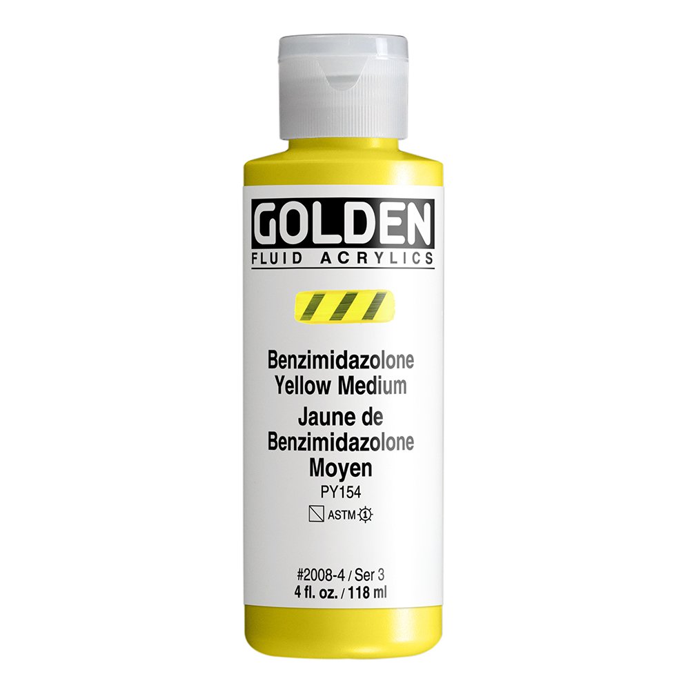 Golden Fluid Acrylic - Benzimidazolone Yellow Medium