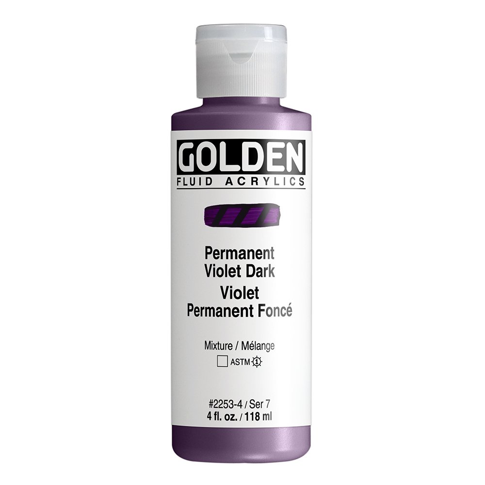 Golden Fluid Acrylic - Permanent Violet Dark