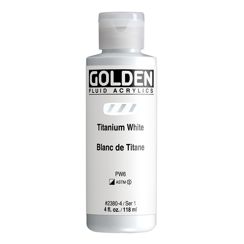 Golden Fluid Acrylic - Titanium White