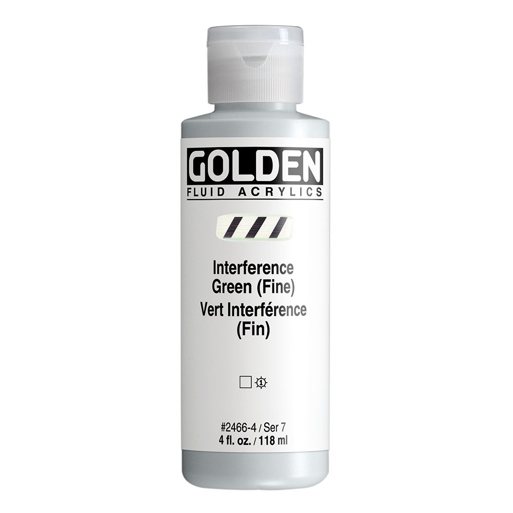 Golden Fluid Acrylic - Interference Green (Fine)