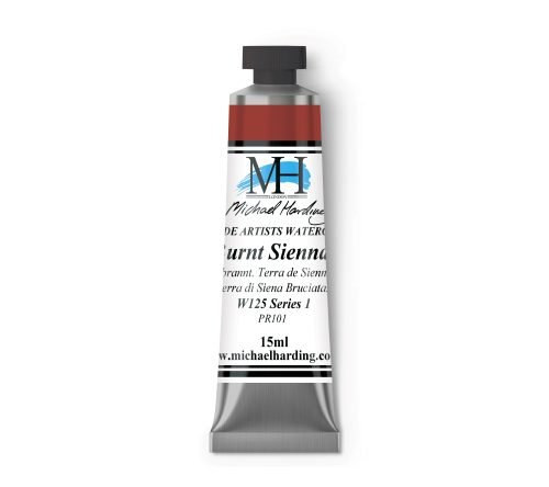 Michael Harding Artists Watercolour: Burnt Sienna (No. W125) 15ml